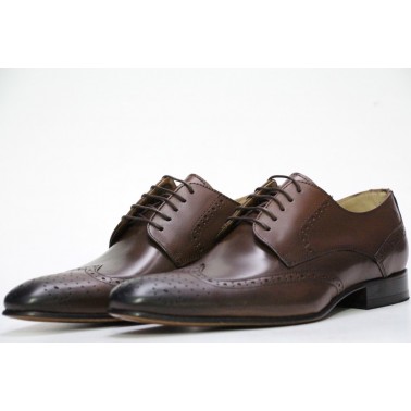 Richelieu Marron en cuir Hugo Manuel 