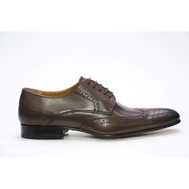 Richelieu Marron en cuir Hugo Manuel 