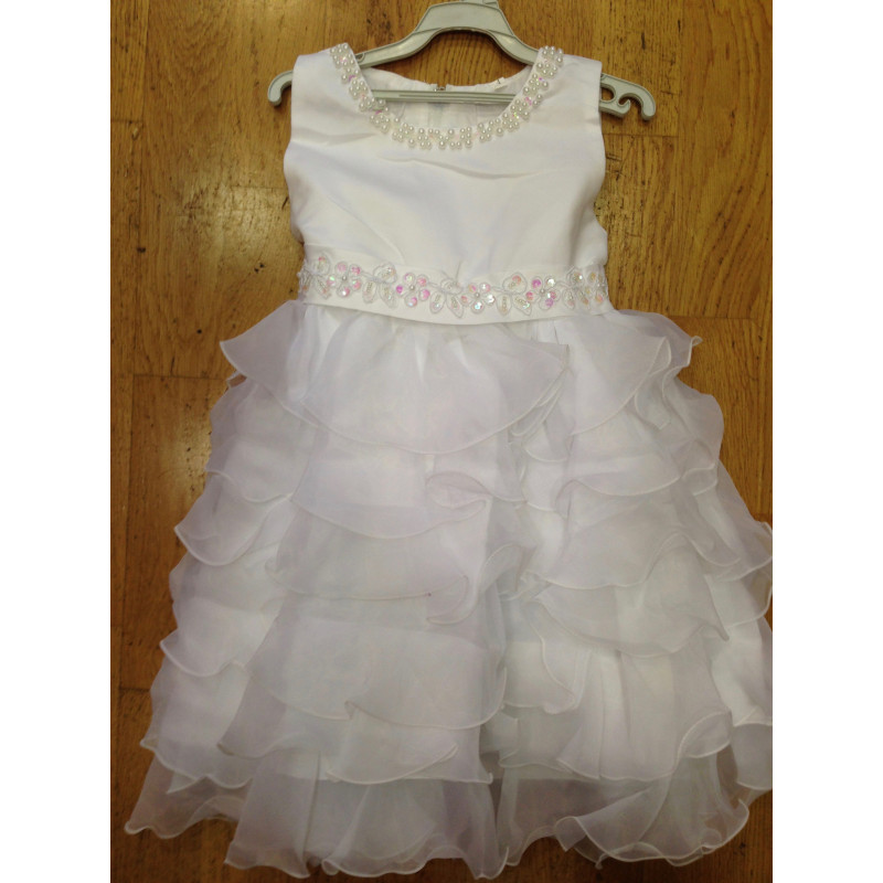 ROBE ENFANT BLANC 4 ANS - ceremonie express