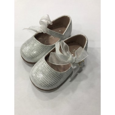 Chaussure Bebe Fille Argente Bapteme Mariage Et Ceremonie