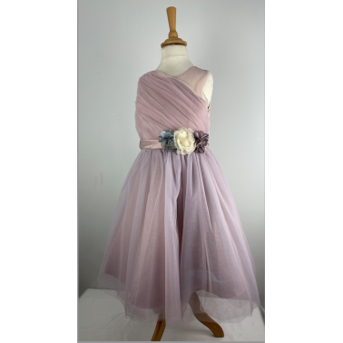 Robe enfant couleur parme mariage et ceremonie Adele