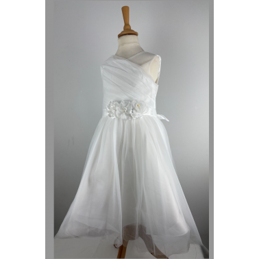 Robe enfant blanc mariage et ceremonie Adele