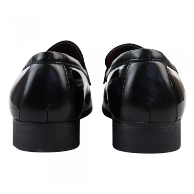 copy of Mocassin homme bleu et noir a pompons pas cher