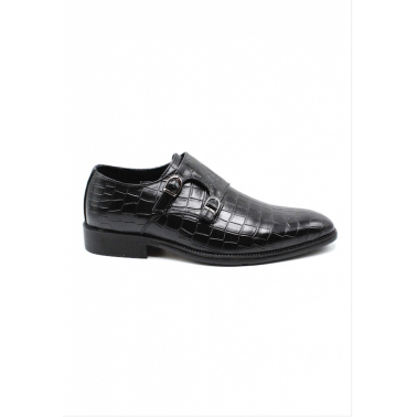 copy of Derbies à boucles homme marron croco