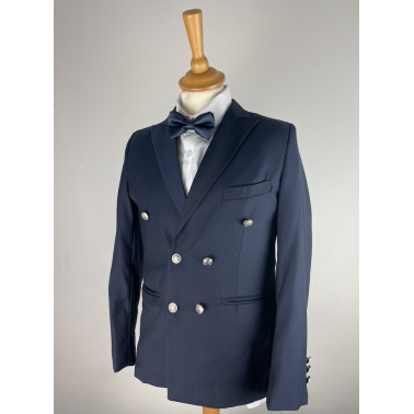 Costume enfant bleu marine croisé  GARRY