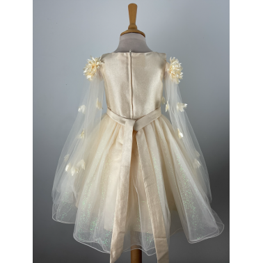 Robe enfant doré mariage et cérémonie LEHNA