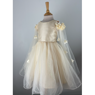 Robe enfant doré mariage et cérémonie LEHNA