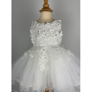 Robe cérémonie  bébé blanc bapteme