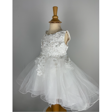 Robe cérémonie  bébé blanc bapteme