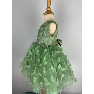 Robe cérémonie fille verte Lindsay