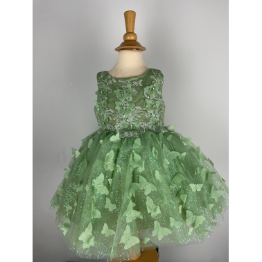 Robe cérémonie fille verte Lindsay