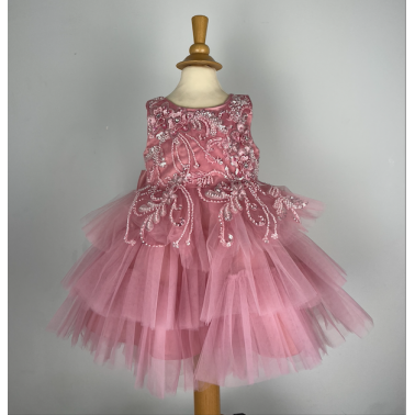 Robe cérémonie fille rose Lital