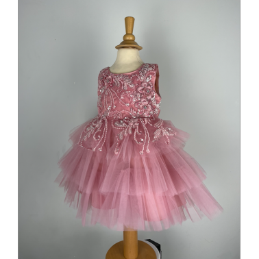 Robe cérémonie fille rose Lital