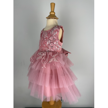 Robe cérémonie fille rose Lital