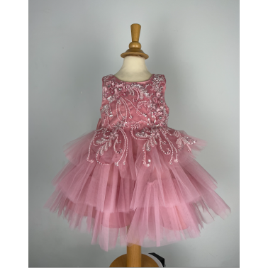 Robe cérémonie fille rose Lital