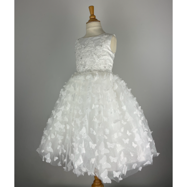 Robe ceremonie fille blanche Natania