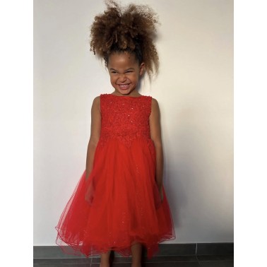 Robe enfant rouge STELLA