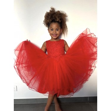 Robe enfant rouge STELLA