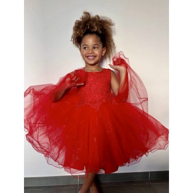 Robe enfant rouge STELLA