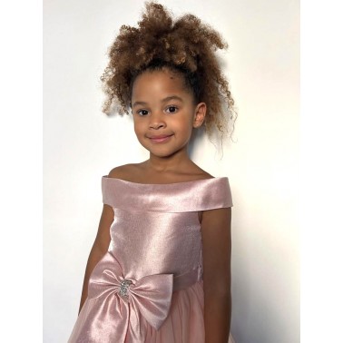 Robe enfant mariage et ceremonie rose Aline